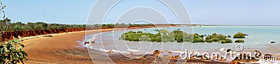 Large panorama of an Australian coastal landscape - Broome Stock Photo