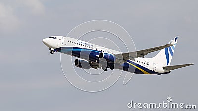 Large passenger plane Boeing 737 Editorial Stock Photo