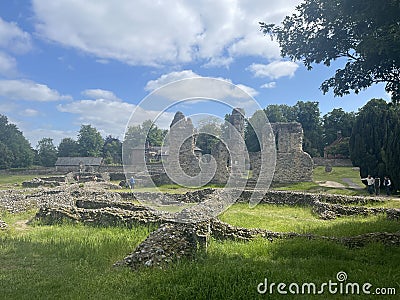 large piece of ruined statues Stock Photo