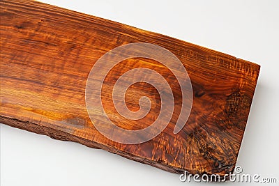 A large piece of wood with a brown stain Stock Photo