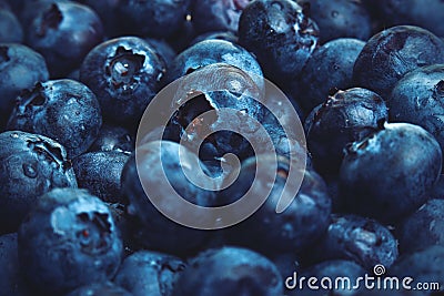 A large pile of blueberries Stock Photo