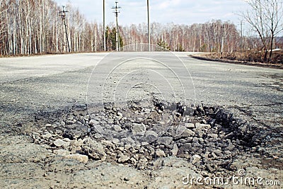 Large pit Stock Photo