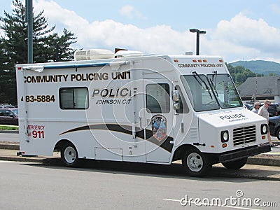 Large Police Vehicle Editorial Stock Photo