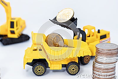 Large profits in the construction sector of the economy Stock Photo