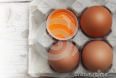 Eggs with large, bright red eggs, non-toxic Stock Photo