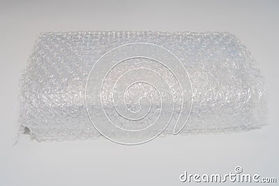 Large roll of bubble wrap Stock Photo