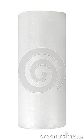 Large roll of bubble wrap Stock Photo