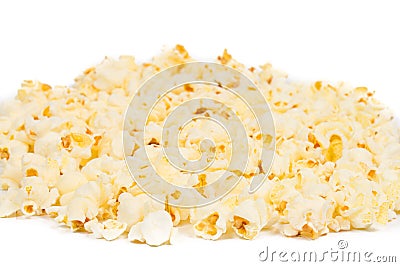 Large salted popcorn. Corn. Stock Photo