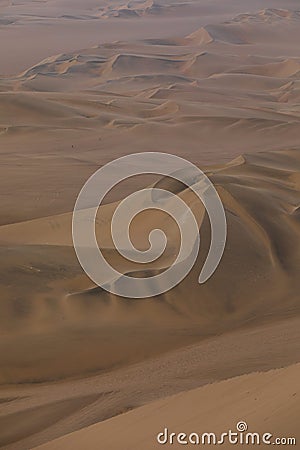 Large sand dune in Peru Stock Photo