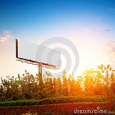 Large-scale outdoor billboards Stock Photo