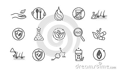 Large set of health and wellness icons Vector Illustration