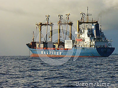 Large ship at sea, sea cruise Editorial Stock Photo