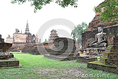 A large sitting Buddha image. Stock Photo