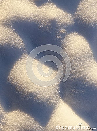 large snow drifts Stock Photo