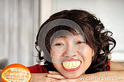 large teeth joke Stock Photo