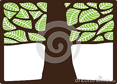 A large tree Vector Illustration