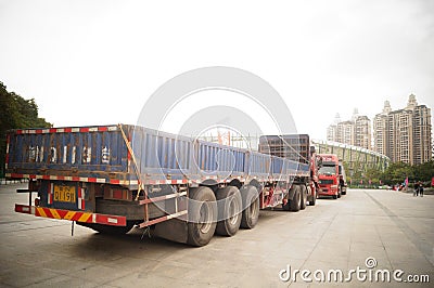Large trucks Editorial Stock Photo