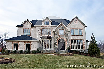 Large Virginia Home Stock Photo