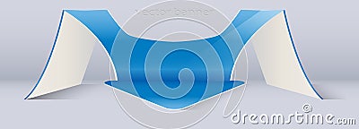 Large volume vertical 3D pointer as an arrow Vector Illustration