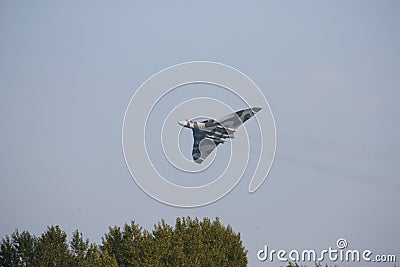 Large Vulcan XH558 Bomber aeroplane Stock Photo