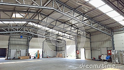 Large warehouse interior Stock Photo