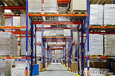 Large warehouse Stock Photo