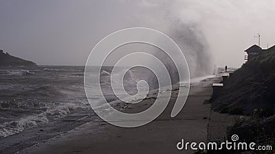 Storm Ophelia calms down and hits mainland UK Editorial Stock Photo