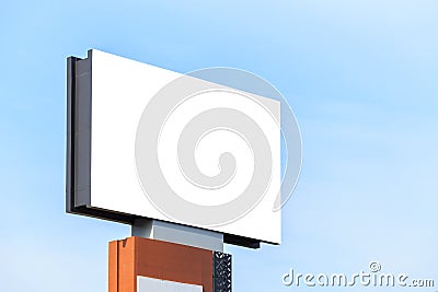 Large white blank advertising billboard. For design and advertisement concept Stock Photo