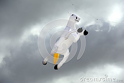 Large White carton horse kite Editorial Stock Photo