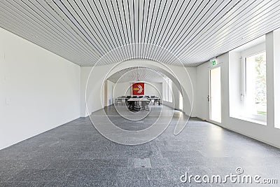 White meeting room. Nobody inside Stock Photo