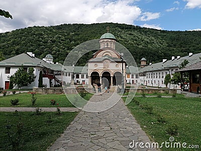 Large wiew of Cozia Monastery Editorial Stock Photo