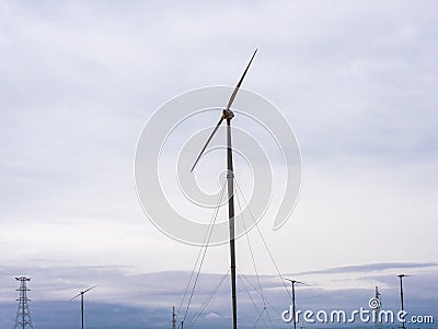 A large windmill in a wind farm Editorial Stock Photo