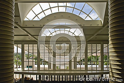 Large Windows in Building Stock Photo