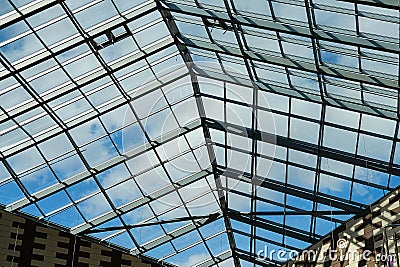 Large Windows of the modern building Stock Photo