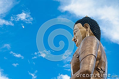 Largest Buddha in the world stand in Thimphu, Bhutan Stock Photo