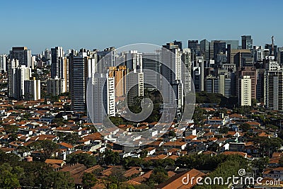 Largest cities in the world. City of Sao Paulo, Brazil. Stock Photo