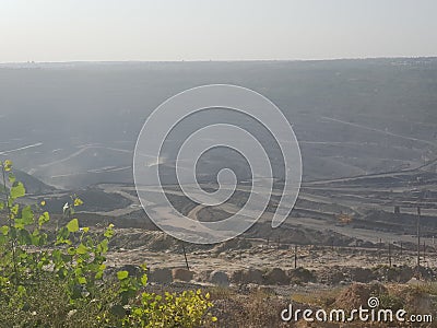 The largest metallurgic quarry, Russia Stock Photo