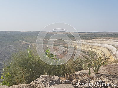 The largest metallurgic quarry, Russia Stock Photo