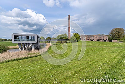 ir. D.F. Wouda Steam Pumping Station in Lemmer, Netherlands Editorial Stock Photo