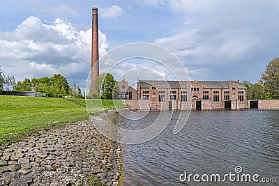 ir. D.F. Wouda Steam Pumping Station in Lemmer, Netherlands Editorial Stock Photo