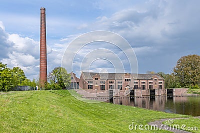 ir. D.F. Wouda Steam Pumping Station in Lemmer, Netherlands Editorial Stock Photo