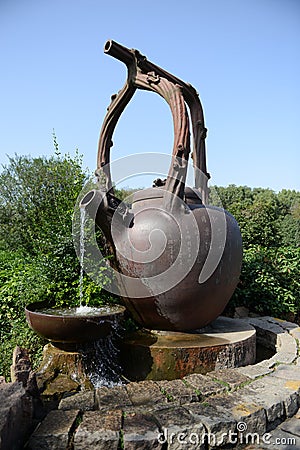 Largest tea pot Stock Photo