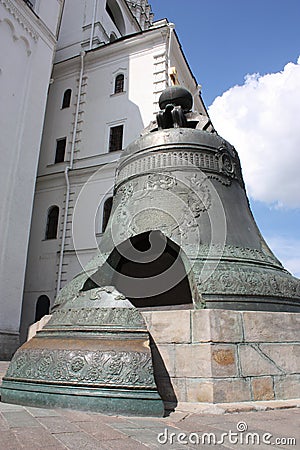 The largest Tsar Bell in Moscow Kremlin Stock Photo