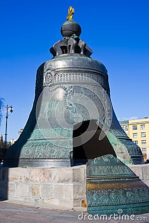 The largest Tsar Bell in Moscow Kremlin Stock Photo