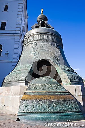 The largest Tsar Bell in Moscow Kremlin Stock Photo