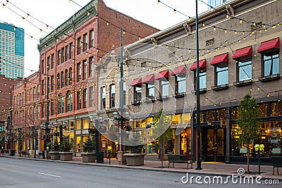 Larimer Square Downtown Denver Colorado Editorial Stock Photo