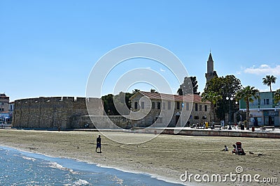 Larnaca fort in Cyprus Editorial Stock Photo