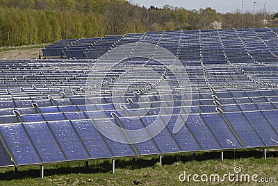 LARRGEST SOLAR ENGERY PARK Editorial Stock Photo