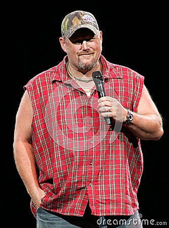 Larry the Cable Guy performs stand up Editorial Stock Photo