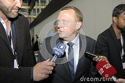 LARS LOKKE RASMUSSEN_PRESS LUNCH Editorial Stock Photo